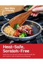 Wooden Spoons for Cooking Set of 6 - Teak Wood Kitchen Utensil Set, FSC Certified Non Toxic Wooden Cooking Utensils - 5