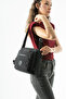 Klinkır Multi-Pocket Water Resistant Black Crinkle Shoulder Bag / Shoulder Bag - 4