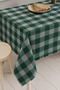 Şanel Green Fabric Checkered Tablecloth, Table Cover, Picnic Cover, Multi-Purpose Cover 150X150Cm - 4