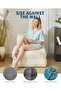 Comfortable 3-in-1 Folding Sofa Bed for Living Room - Single Armchair Bed with Cushion, Reclining Mattress, Back Support, Floor Lounge, Beige - 5