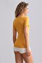 Egyptian Modal by Tencel Victoria Crew Neck Undershirt / T-Shirt Mustard - 3