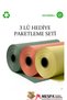 3-Piece Gift Packaging Set: 10 Pieces Dark Green 116 X 70, 10 Pieces Pistachio Green 92 X 70, 10 Pieces Orange 92 X 70