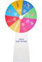 Spin Wheel Without Graphics, 80cm Diameter, 160cm Height with Elegant Wooden Stand for Parties & Events