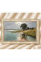 Vintage Painting Cream Antique Framed Painting Models