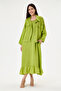 Apple Green Italian 100% Linen Jacket with Mesh on the Shoulder and Collar 2 Piece Set Long Linen Suit Size 38 - 44