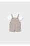 Baby Boy Brown Striped Salopet