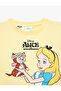 تي شيرت قطني بأكمام قصيرة وياقة دائرية مطبوع عليه Alice - 3