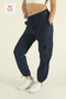 Women's Oversize Parachute Fabric Cargo Pocket, Leg Clip, Baggy Trousers
