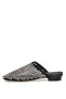 26Y467-5 Women's Stoned Evening Dress Flat Slippers Black - 4