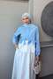 Ribbon Skirt Set Baby Blue - 2