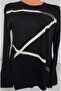 Er Clothing Combed Cotton Blouse Long Sleeve Crew Neck Printed Black - 5