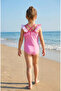 Girl's Ruffle Patterned Swimsuit Sea and Pool Swimsuit - 2