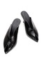 Women's Stylish 9 cm Heeled Pointed Toe Open-Front Slippers - 2
