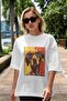 For Dog Lovers 26 Front Dog Prints White Oversize T-Shirt 100% Cotton Unisex Dog Lover Premium Design - 5