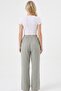Women's Gray Linen Pocket Trousers - 4