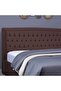 BIANCA HEADBOARD VELVET BROWN L-200 : H-125 CM