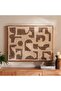Vora Handmade Wooden Framed Wall Art 70x90cm - Coffee