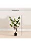 Camellia Artificial Tree With Flowers H90cm - White - 5