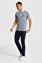 Men's Light Navy Blue Regular Fit Polo Neck T-Shirt 50322391-Vr059 - 4