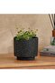 Aspen Terracotta Planter 14x14x12cm - Black