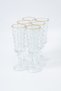 Yasemin Set of 6 Gold Gilded Footed Coffee and Water Glasses 160 ml |   Glass Coffee Side Cup Set - 4