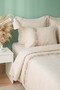 Inborn Floro Beige Double Duvet Cover Set – 6 Piece Dowry Set - 6