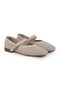 Women's Ballet Flats Laser Cut Perforated Antique Look Strappy Blunt Toe Stylish Comfortable Tpu Sole L081.25601 - 3