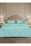 100% Cotton 4 pc Micro Checks Bedding Set - Stratosphre Blue