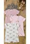 3-Piece Romper Set for Babies, Short Sleeve, Summer, Comfortable, Convenient, with Snap Buttons at the Bottom - 4