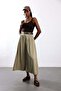 بنطلون كاكي مطوي بحزام 51419 - 2