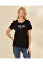 Women Black Graphic T-Shirt