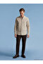 Esvab • Modern & Distinctive Standart Fit Striped Men's Herringbone Shirt - 2