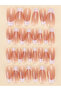 30Pcs Short Boxed Nails, Instant Nail Enhancement, Includes Clear Nail Tips, 1Pc Jelly Glue, 1Pc Polish, Suitable for Parties, Balls, and Daily Use - 2