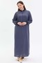 Zipper Detailed Pocket Detailed Comfortable Fit Long Dress Women - 4