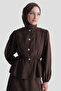 Metal Buttoned Suit Bitter Brown - 3