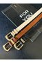 3-Piece Bridge Buckle End Set Women's Trouser Belt, Jacket Belt, Dress Belt, Shirt Belt - 3