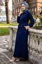 Double Suit with Jacket and Sleeveless Dress Navy Blue Hm2922 - 4