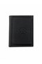 Men's Genuine Leather Matte Black Wallet with Card Holder Compartment and Card Holder - 5