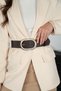 Oval Gold Buckle Women's Dress Belt Shirt Belt Jacket Belt - 7
