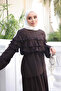 Brown Shirt and Layered Skirt Set - 4