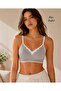 Intive Cloud Soft Thin Strap Clasp V-Neck Double Color Padded Comfortable Imported Bra - 2