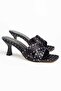 Monza Polka Dot Women's Heeled Slippers - 5