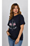 LACIVERT BASIC T-SHIRT - 2