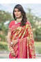 Pink Silk Woven Work Traditional Saree - 2
