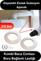 # Gasket Combi Boiler Flue Gasket Pipe Connection Rubber Air Sealing Ring White 2-Pack Standard Condensing Hermetic System Compatible Durable Flexible Insulation Apparatus Outdoor Environment Resistant