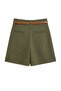 Soldato Brown Belted Shorts Khaki - 4