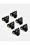 Women Black 6 Piece Hair Claw Set - 2