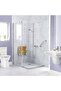 1Pc Silicone Water Barrier Shower Threshold Bathroom Kitchen Foldable Self Adhesive Waterproof - 4