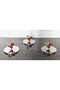 3 Pieces Small Elysia & Timeless Bowl Covers Suitable for 8.5 cm Mouth Diameter - Silver Cherry