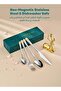 24-Piece Stainless Steel Cutlery Set Kitchen Utensil Set Western Tableware Suitable For Home Kitchen Restaurant Hotel Party Dining Picnic Dining Exquisite Packaging Gift - 4